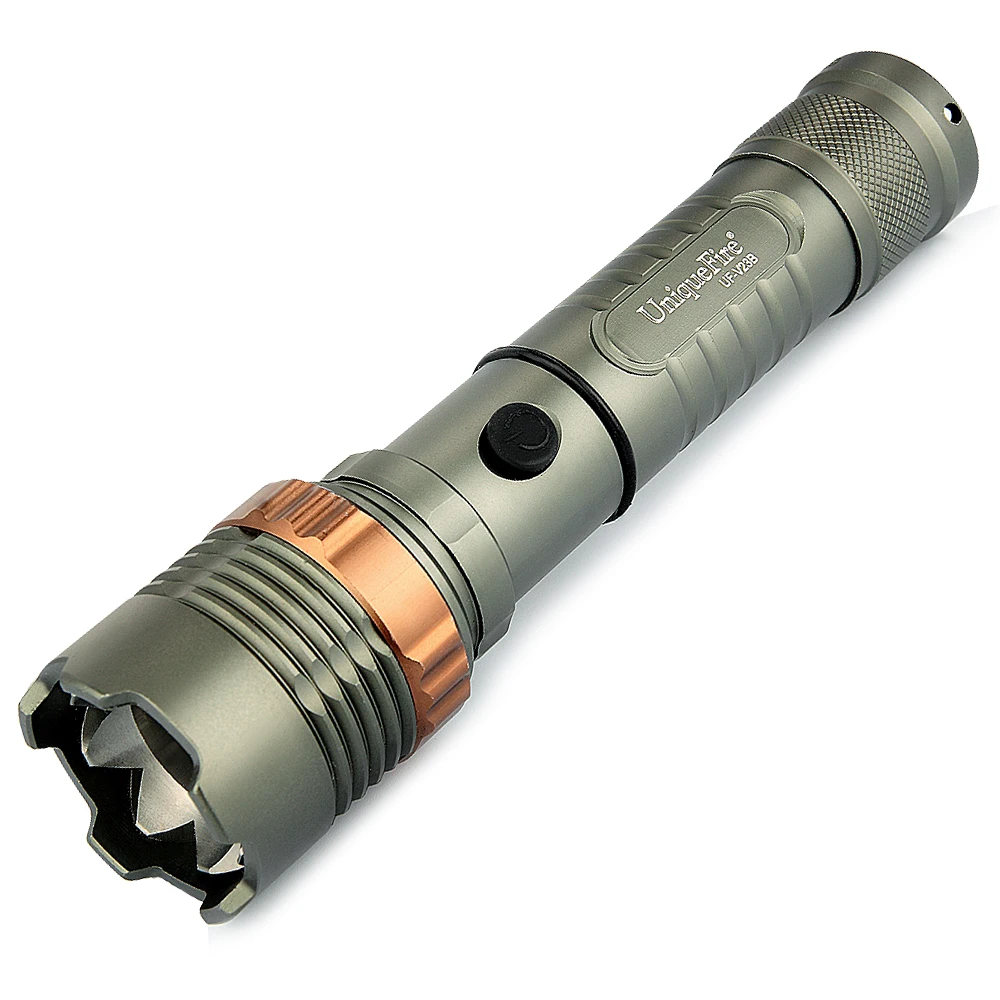 Мини фонарик Uniquefire V23B темно серый 3 Mode светодиодный масштабируемый