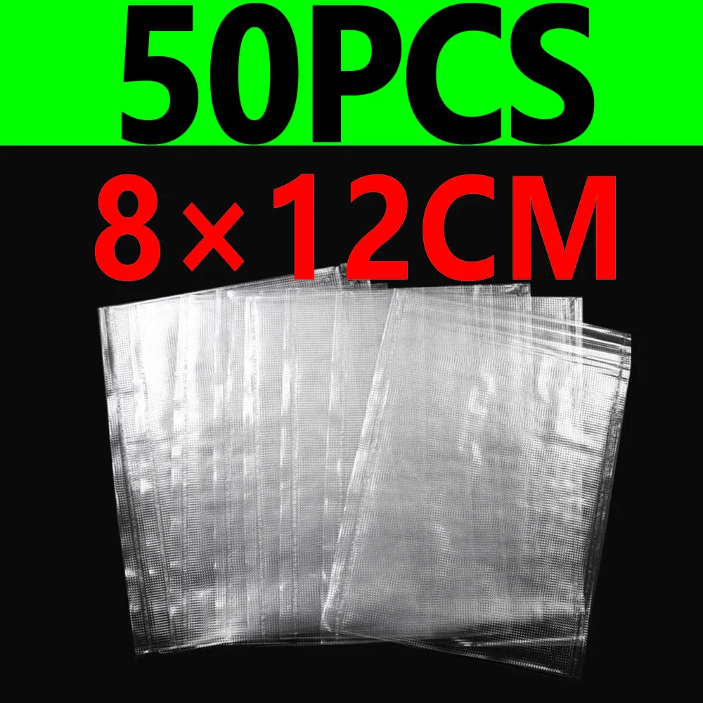 8x12cm 50PCS JIGEECARP 50 шт. ПВА сумки для ловли карпа быстро растворимые экологические рыболовные Материалы снасти для ловли карпа наживки сумки 5*10 см 7*10 см и т. Д - Цвет: 8x12cm 50PCS