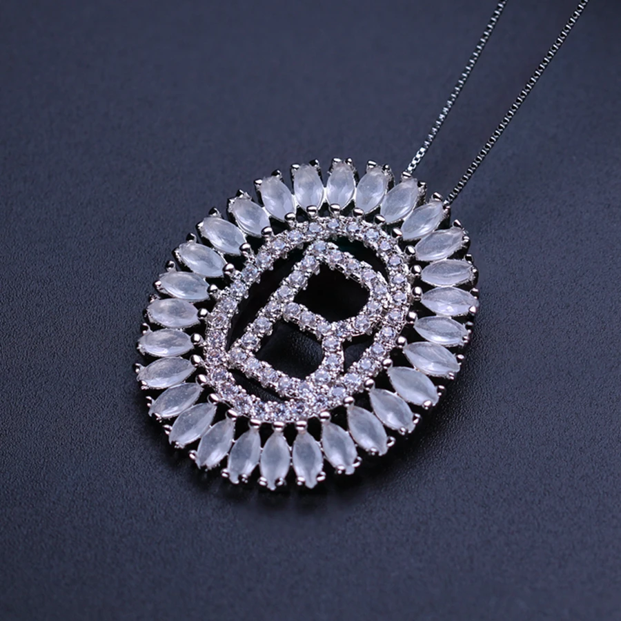 Оригинальное ожерелье с буквенным принтом персонализированное ювелирное