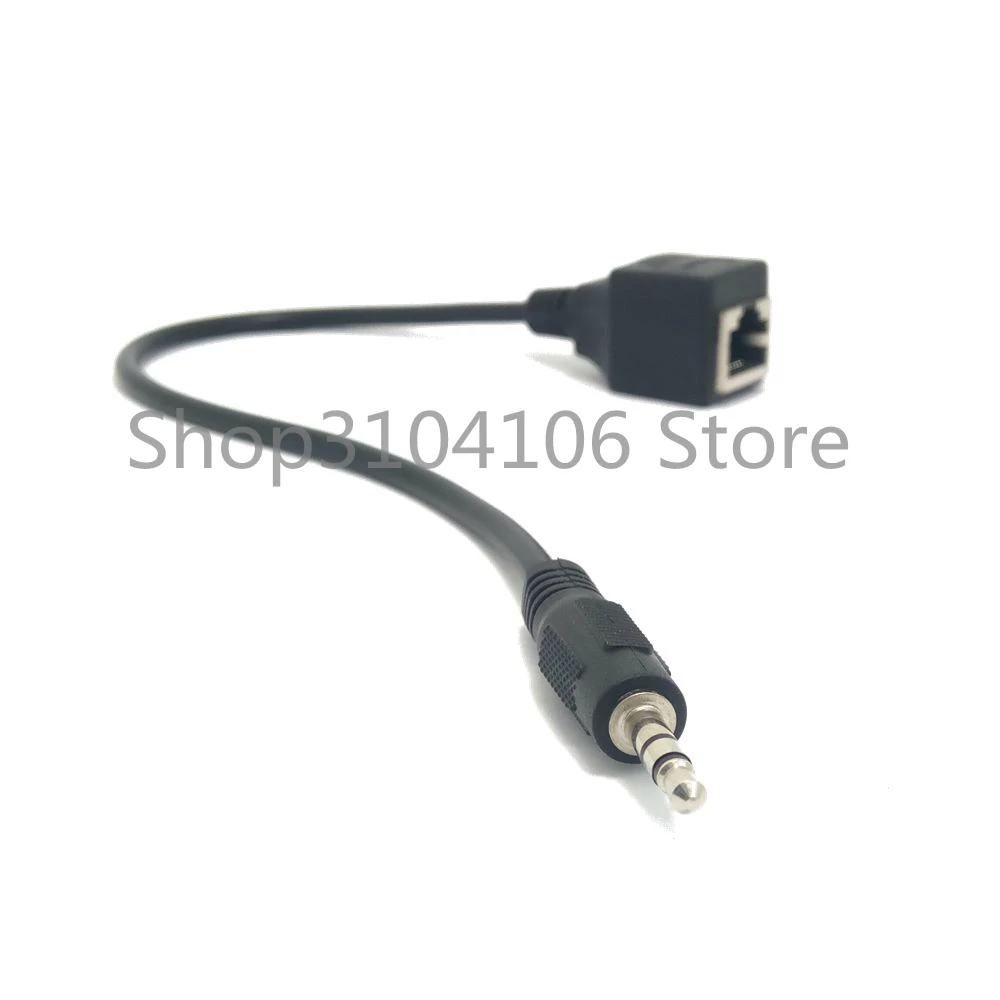 Сетевой адаптер 50 шт./лот 30 см разъем RJ45 к разъему DC3.5 кабель постоянного тока 3 5