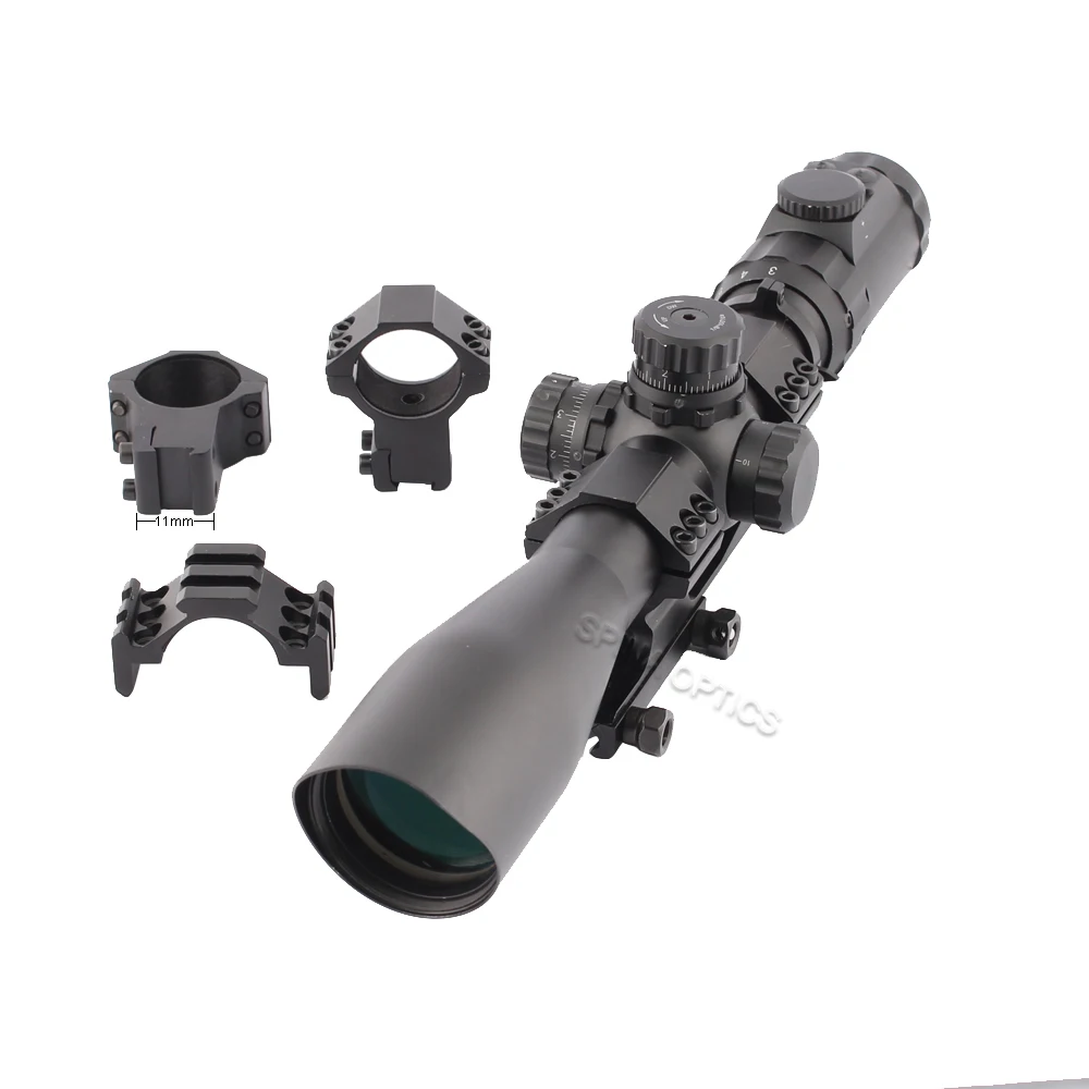 Оптика SPINA охотничья оптика прицелы 3-12x44 прицел Точная высота регулируемая Crosshair прицел для охоты
