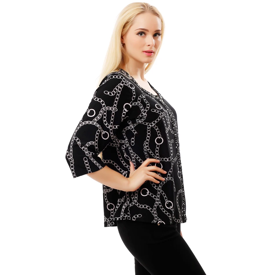 2016 Осень-Весна Топы Женщин Майка Повседневная печать шею Горный Хрусталь