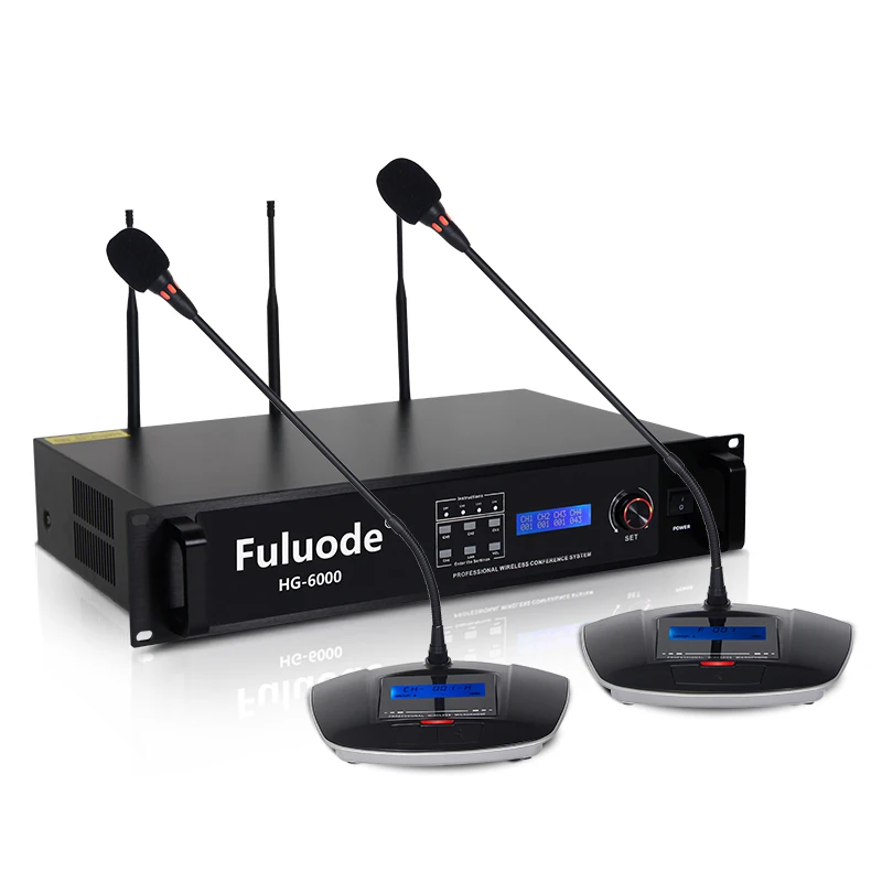 FULUODE беспроводной конференц микрофон профессиональный ручной гусиная шея 360