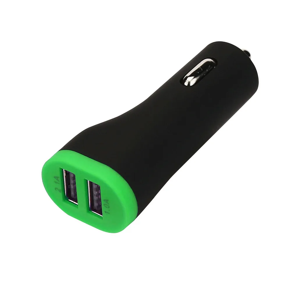 Автомобильное Универсальное зарядное устройство 5V 2.1A 1A с двумя usb портами
