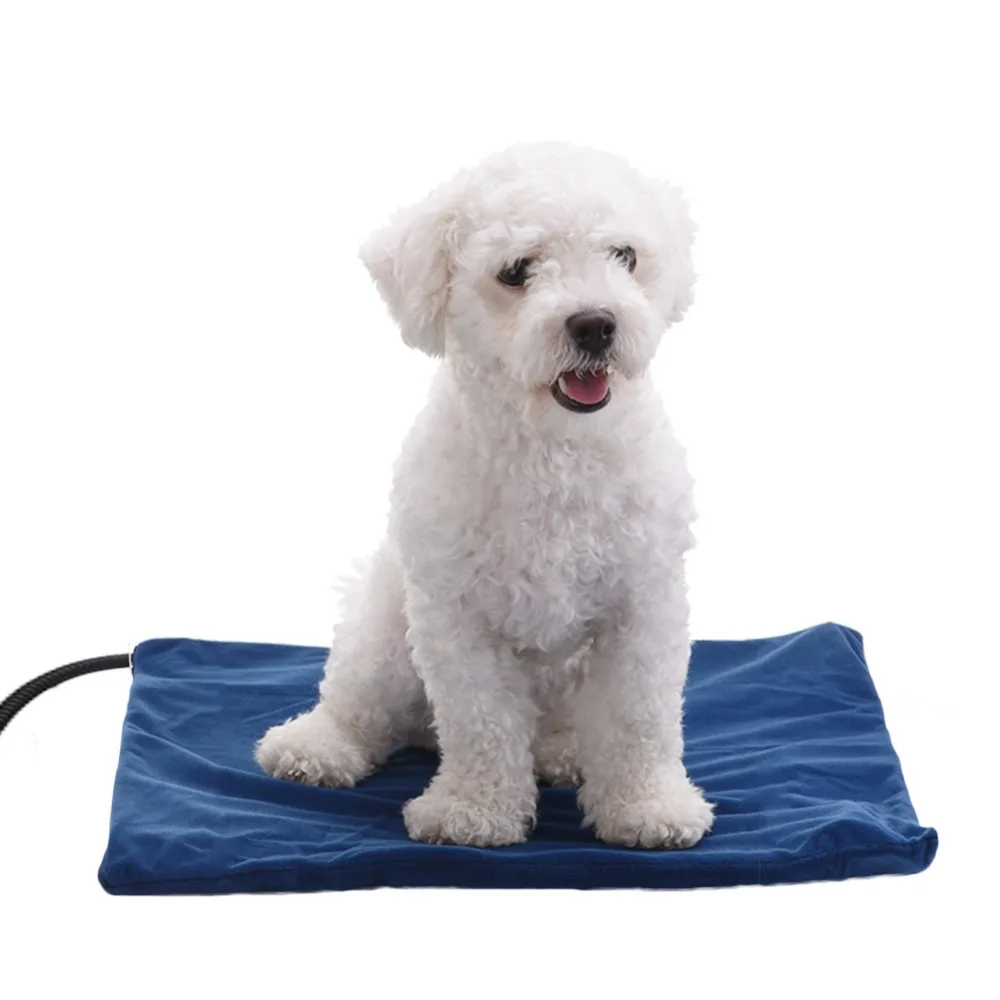 

Square Pet Dog Heating Pad Waterproof Electric Heating Pad Warmer Mat Bed Blanket for Pet Dog Cat 4 Colors Drop Shipping 50*50cm