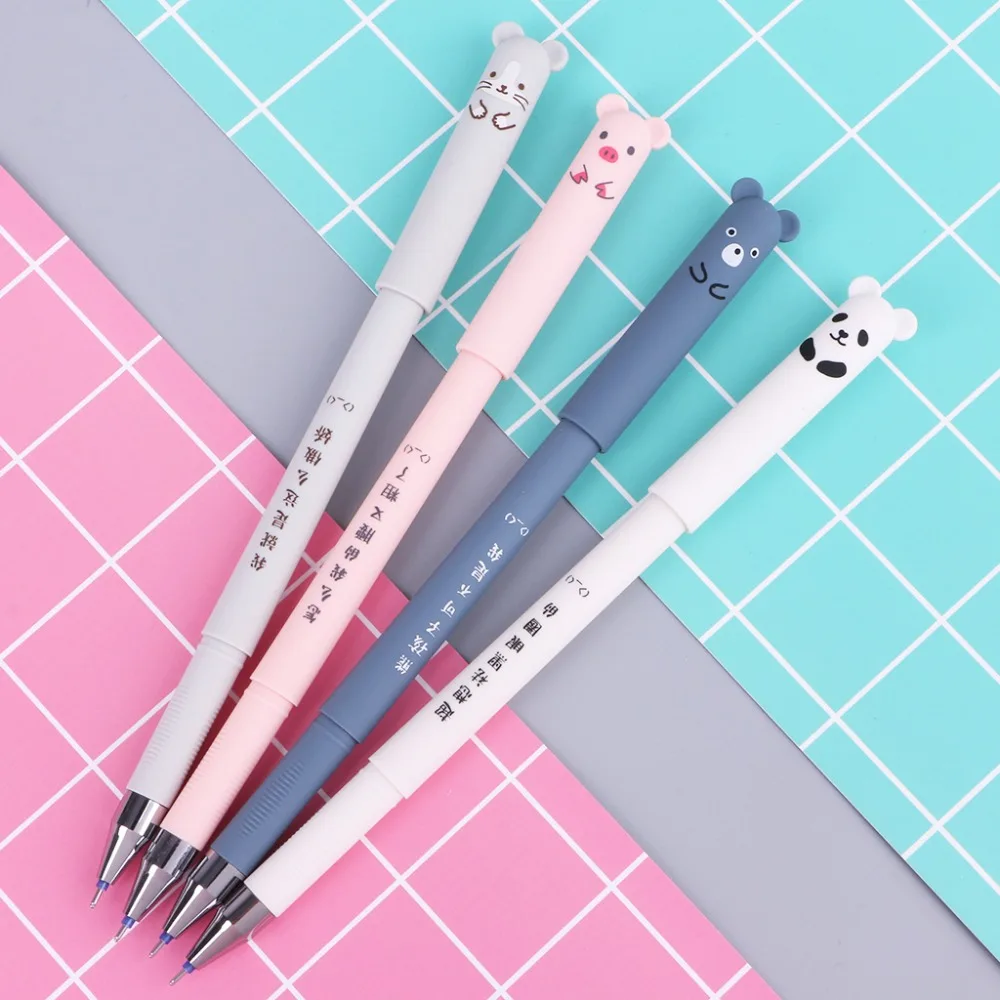 3 шт. Kawaii гелевая ручка в стиле мультфильма стираемые школьные канцелярские