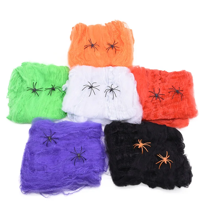 Искусственный паук на Хэллоуин паутина украшение сделай сам реквизит для