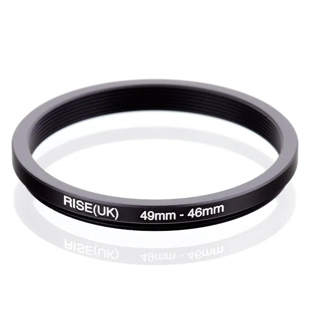 RISE(UK) 49 мм 46 от до понижающее кольцо черный фильтр адаптер|step down ring|step ringfilter adapter |