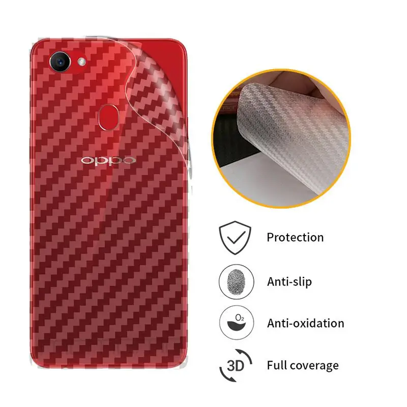 3D защитная задняя пленка из углеродного волокна для OPPO A1 A71 A83 A3 A9 A9X A77 F5 Youth F7