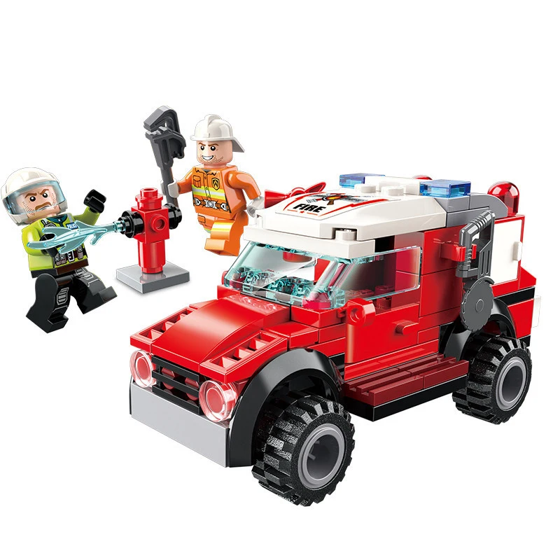 422 шт детские строительные блоки игрушки Совместимые с Legoingly город пожарная