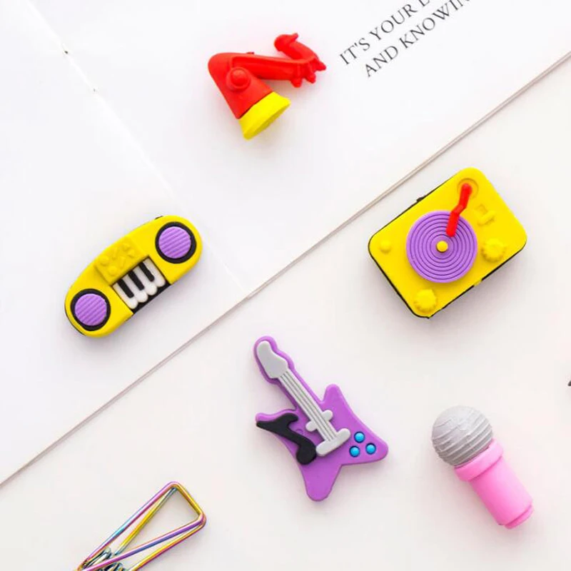 5 шт./компл. новый мультфильм партия музыкальный инструмент серии резиновая