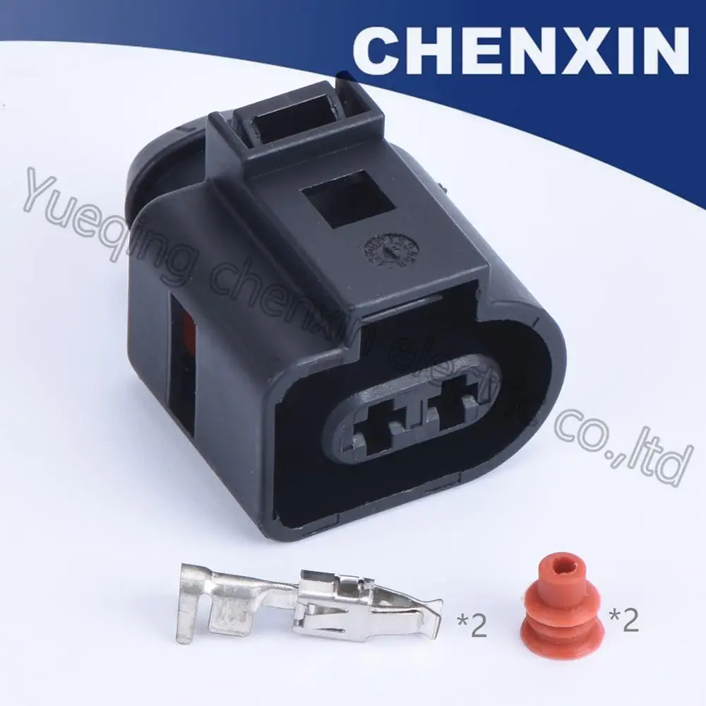 

Black 2pins car waterproof auto connectors (3.5) female JPT plug automotive wire connector 1J0973722 1J0 973 722
