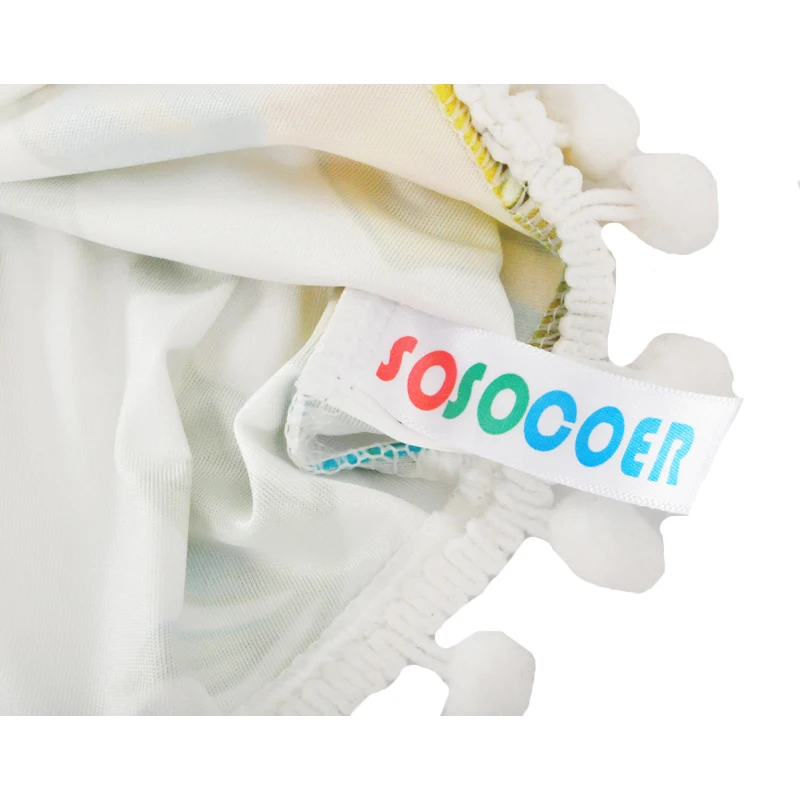 SOSOCOER/Детский комбинезон для новорожденных без рукавов с лимонным узором девочек