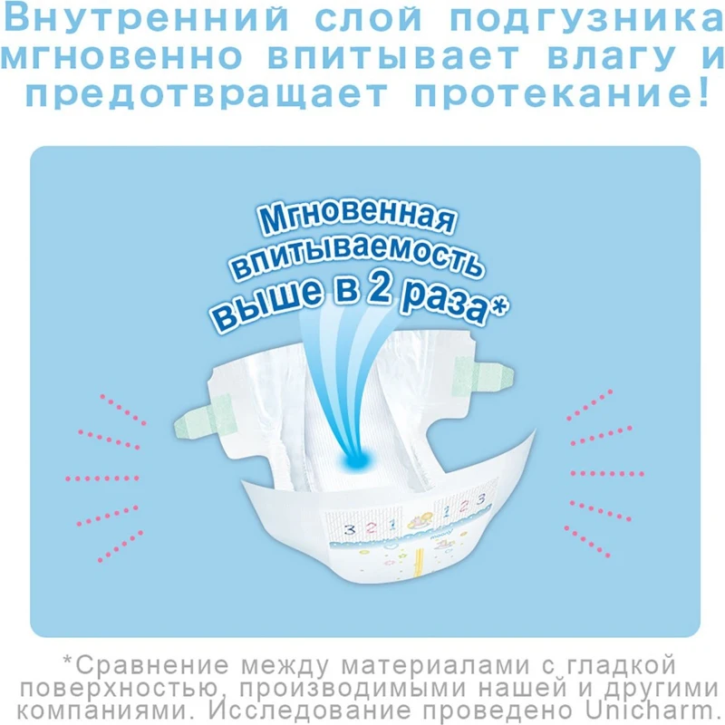 Moony Подгузники размер NB 0-5 кг 90 шт | Мать и ребенок
