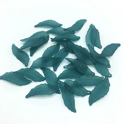 29mm Blackish Green 29 мм/38 мм акриловые Полупрозрачные Матовые Лепестковые листья бусины для ювелирных изделий Аксессуары для рукоделия подходят для ювелирных изделий ручной работы подарки для детей - Цвет: 29mm Blackish Green