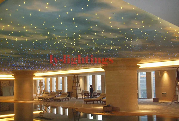 

DIY optic fiber light kit 25W led light +optical fibres RGB color change wireless control magic star ceiling light