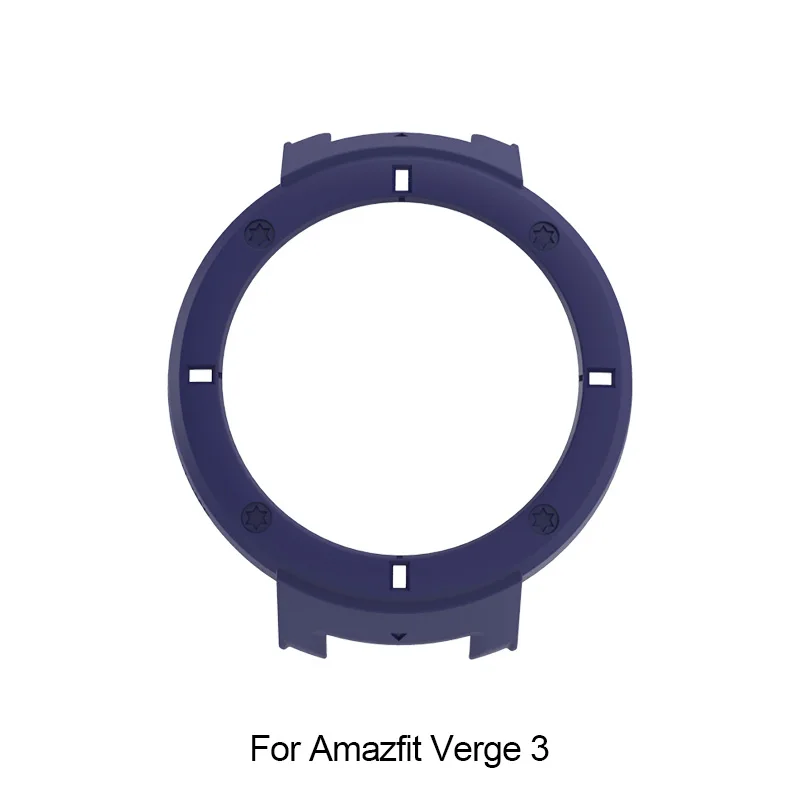 Чехол для Amazfit Bip Midong Pace 1 Stratos 2 Verge 3 Huami, чехлы для умных часов, SIKAI, защита, Жесткая Броня, бампер, ПК, цветной - Цвет: blue