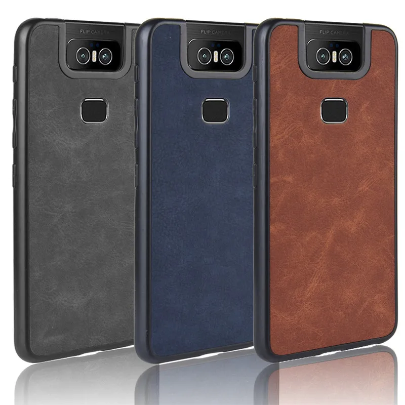 Для Asus Zenfone 6 ZS630KL чехол из искусственной кожи жесткий противоударный для 6Z ZS630 630
