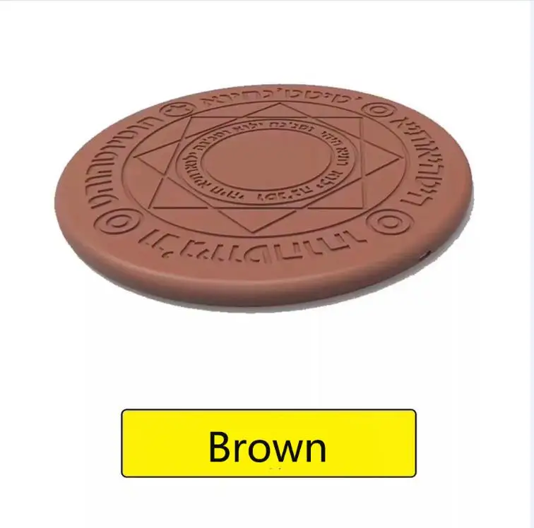 Brown Magic Circle Беспроводное зарядное устройство Qi Беспроводная Быстрая зарядка для iPhone X XS 8 samsung Xiaomi Redmi huawei Honor - Тип штекера: Brown