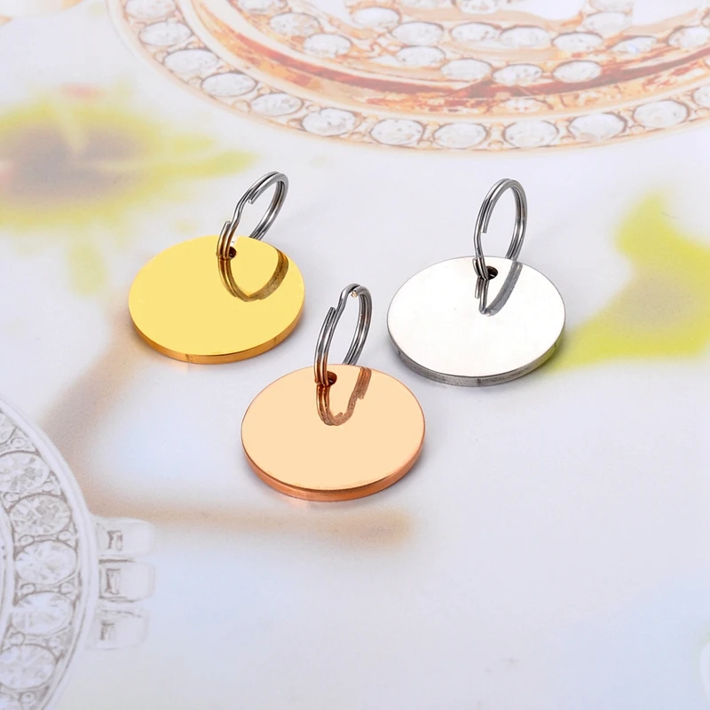 LASPERAL 1 шт. круглые ожерелья с подвеской кулоном и из нержавеющей стали DIY