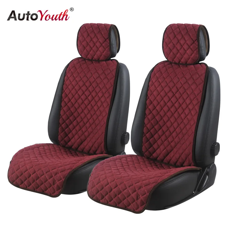 AUTOYOUTH Чехол подушки сиденья автомобиля модный микрофибровый протектор для сиденья автомобиля Защита для всех тренировок для передних 2 сидений