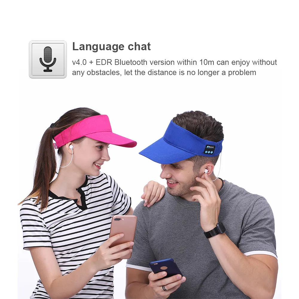 2019 Bluetooth шляпа летняя стерео разговора музыки колпачок для наушников кепка