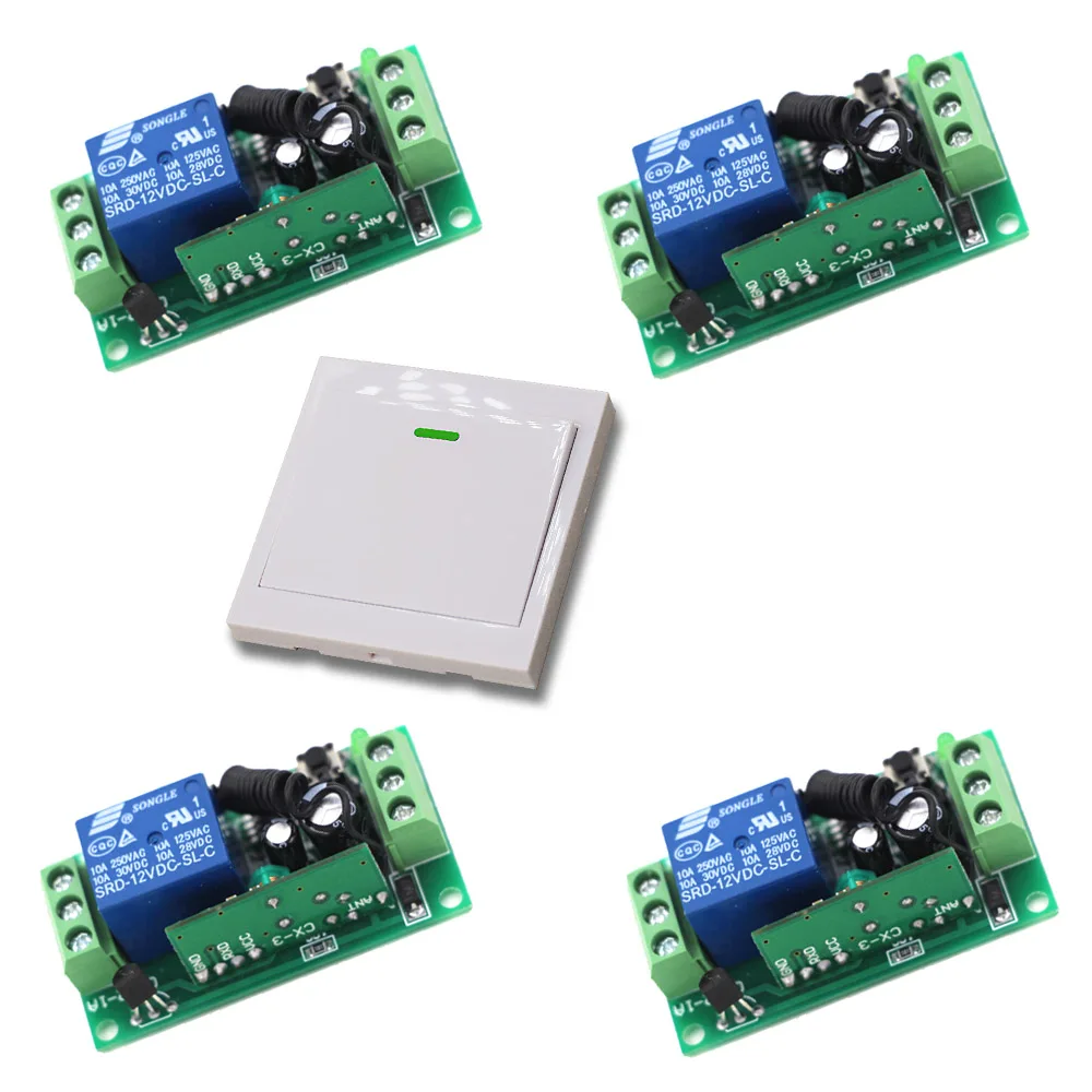 Беспроводной 1-канальный выключатель с дистанционным управлением настенная