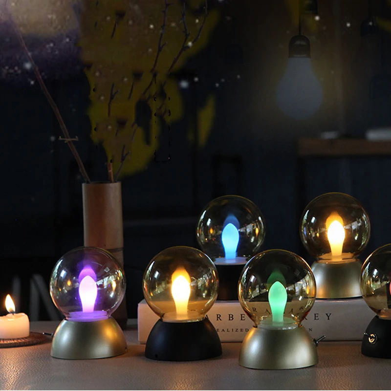 Новинка 2017 года USB Перезаряжаемые светодиодные лампочки RGB Сменные Цвет/теплый