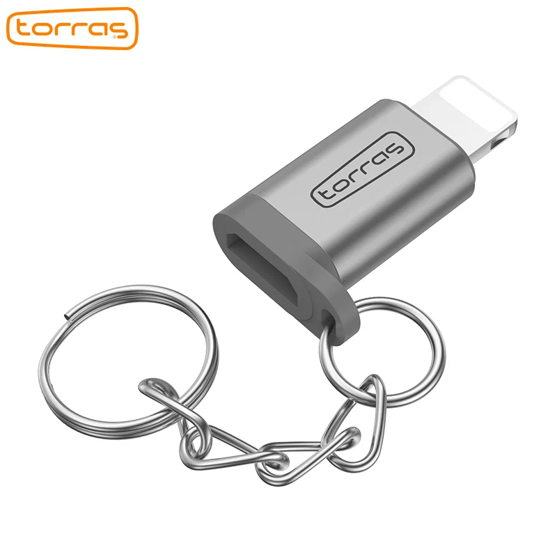 TORRAS Micro USB Female To 8Pin Male Adapter Sync And Charging For iPhone 5 5s SE 6 6S Plus Converter Data Charger | Мобильные