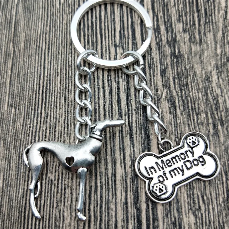 Новинка итальянский брелок для ключей Greyhound Модная бижутерия домашних питомцев