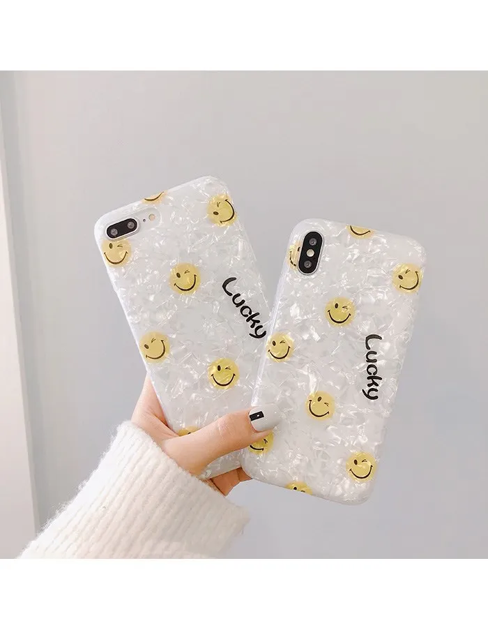 Чехол для телефона Gimfun Smile Face блестящий Блестящий силиконовый чехол из ТПУ Iphone 6s 7