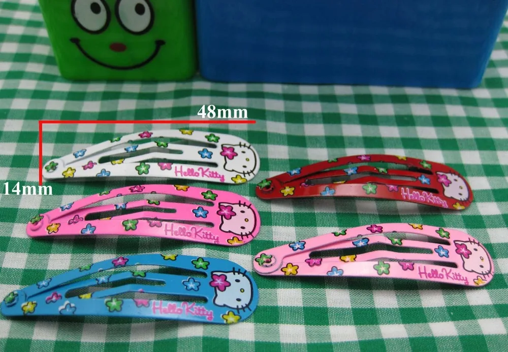 Заколки для волос Hello Kitty новорожденных 2 карты Детские аксессуары Мультяшные