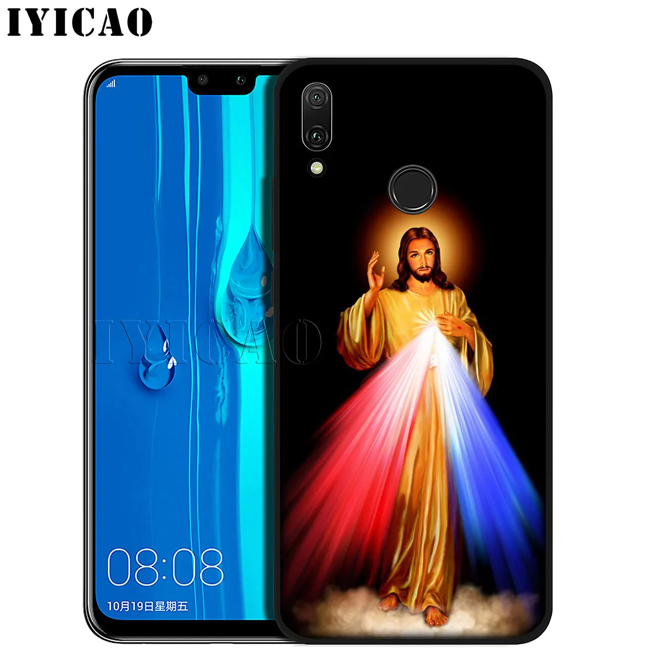 IYICAO Divine Mercy Jesus Cross Мягкий силиконовый чехол для телефона Huawei Mate 30 20 10 Pro Nova 5I 5T 5 4 4E 3i