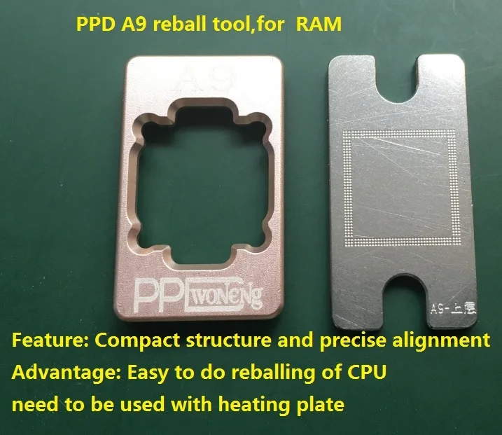PPD чип BGA шаблон для реболлинга iPhone 6s 6sp A9 CPU SoC RAM нижний верхний реболлинговый