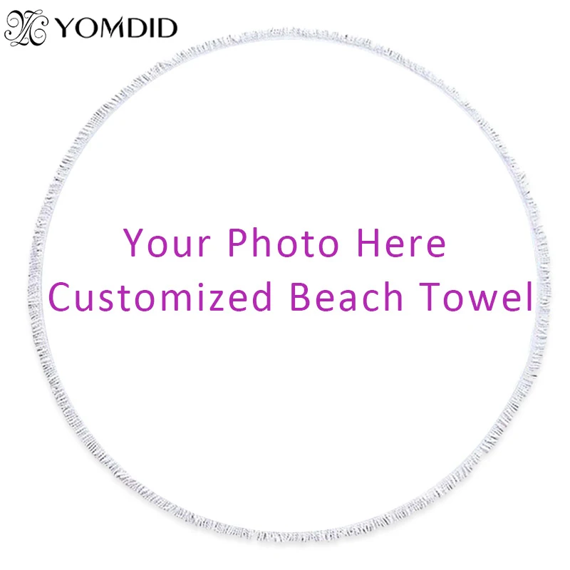 

Round Beach Towel With Tassels Wall Hanging Tapestry Customize Printed Bath Blanket Microfiber 150cm Beach Towel Toalla de playa