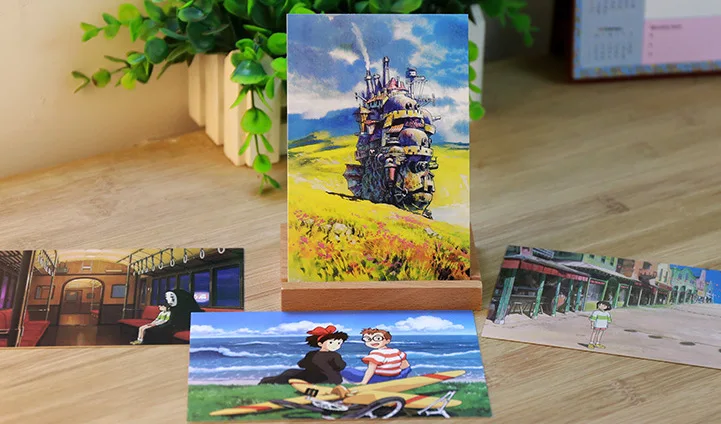 60 шт./лот сказочная мировая открытка Хаяо Миядзаки поздравительная на день