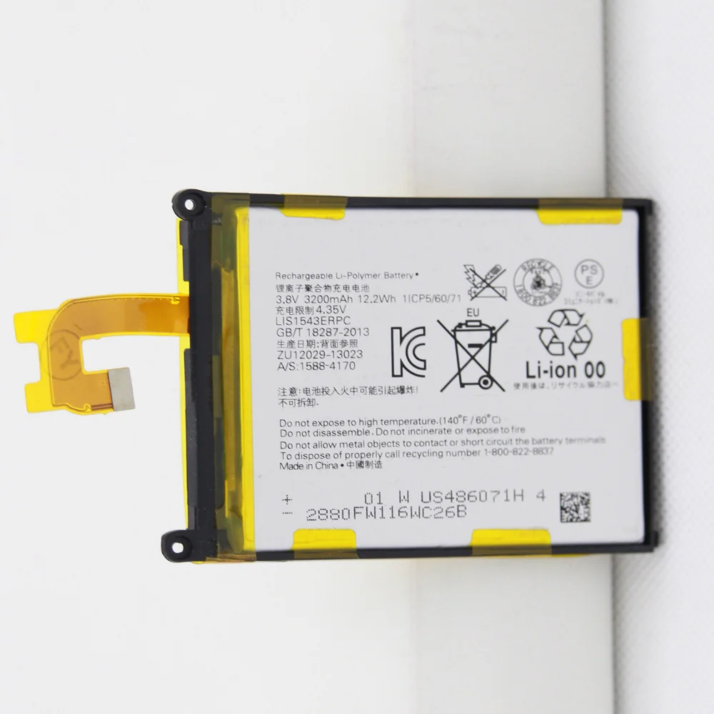 10 шт./лот ISUNOO 3200 мАч замена аккумулятор телефона LIS1543ERPC для Sony Xperia Z2 L50T D6502 D6503 L50 L50W