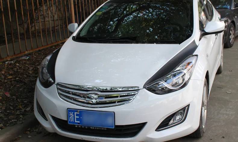 Крючок из углеродного волокна светильник для бровей стикер для hyundai Avante 2012 2013 BA042