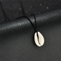 bohemian conch shell pendant necklace for women fashion ocean sea beach choker necklaces rope boho shell jewelry