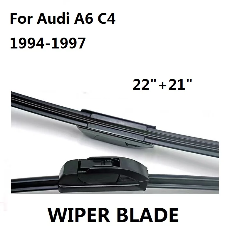 

Автомобильные аксессуары, автомобильные щетки стеклоочистителя для Audi A6 C4 1994-1997, высококачественные резиновые лобовые стеклоочистители, Н...