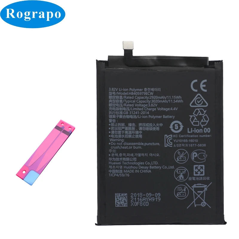 3020 мА/ч, HB405979ECW Батарея для huawei Honor 6A DLI-AL10 A B TL20 L22 Honor 8A JAT-LX3 LX1 L41 L29 AL00 мобильного телефона