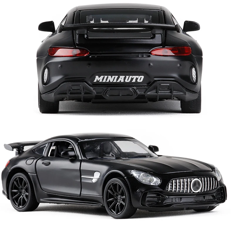 1:32 Scale Alloy Sport Car Model Hot AMG GT GTR Diecast Vehicle Wheels Toys Educational Sound Light Racing Auto Car Toy For Kids