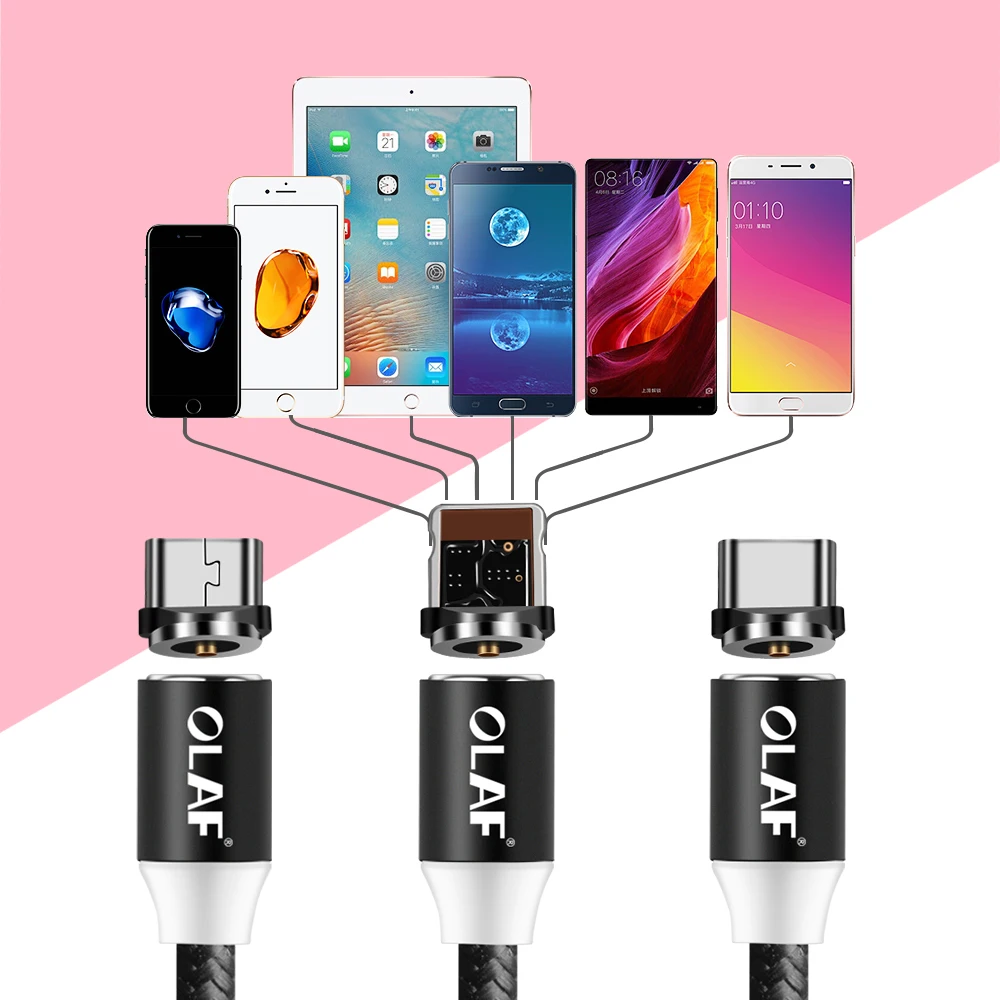 OLAF 1 м Магнитный Micro usb Тип C кабель Быстрая зарядка телефон зарядное устройство
