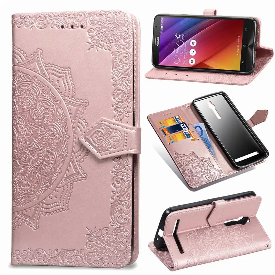 Розовый Для Asus Zenfone 5z ZS620KL Чехол-книжка с подставкой для Asus Zenfone 5 ZE620KL чехол для Asus Zenfone ZC600KL ZC550KL ZC520TL - Цвет: Розовый