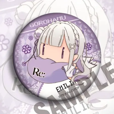Значки 58 мм Re Zero Emilia Action Figure Life a Different World Sleeping Ver акриловый значок брошь Nice Deco |