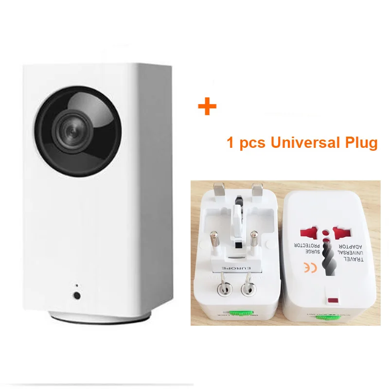 add Universal plug Оригинальная смарт-камера Xiao mi jia Dafang 1080P HD, интеллектуальная домашняя wifi умная камера, монитор ночного видения для mi Home - Цветной: add Universal plug