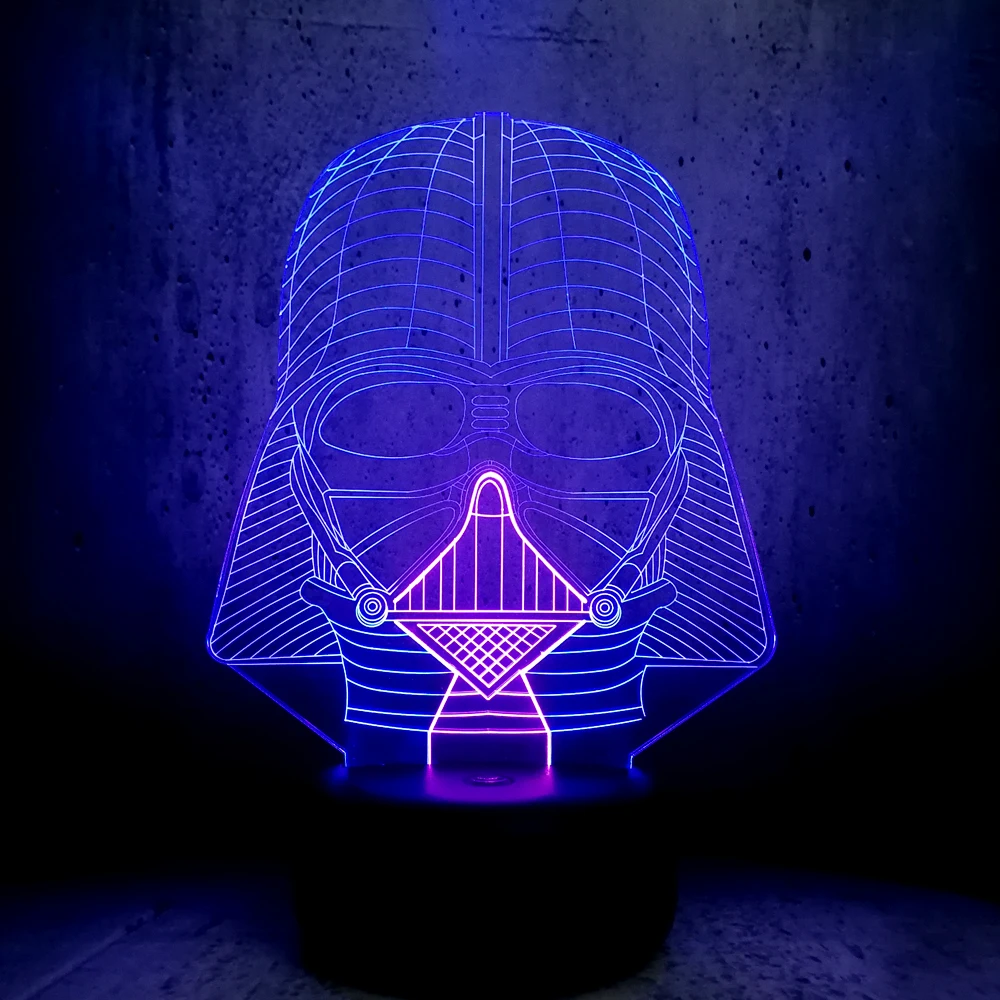 Новый креативный мультфильм Звездные войны фигурка Дарт Вейдер смешанный цвет 3D