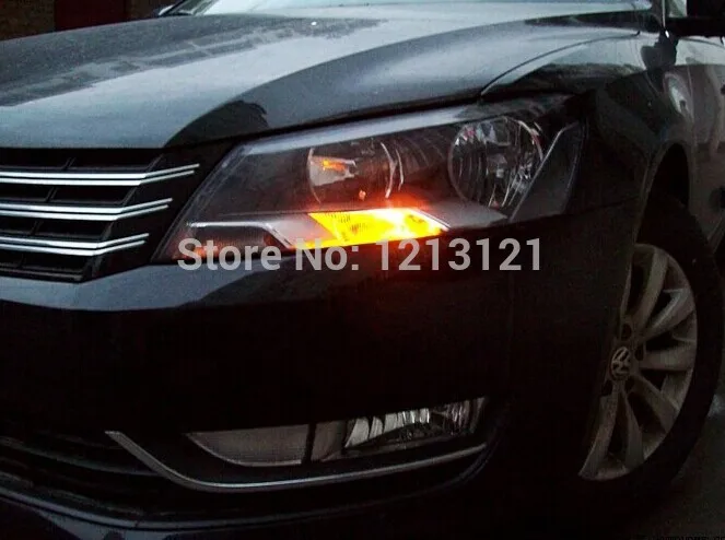SCOE 2X6SMD светодиодная габаритная лампа передняя боковая для Volkswagen VW Passat B5 B6