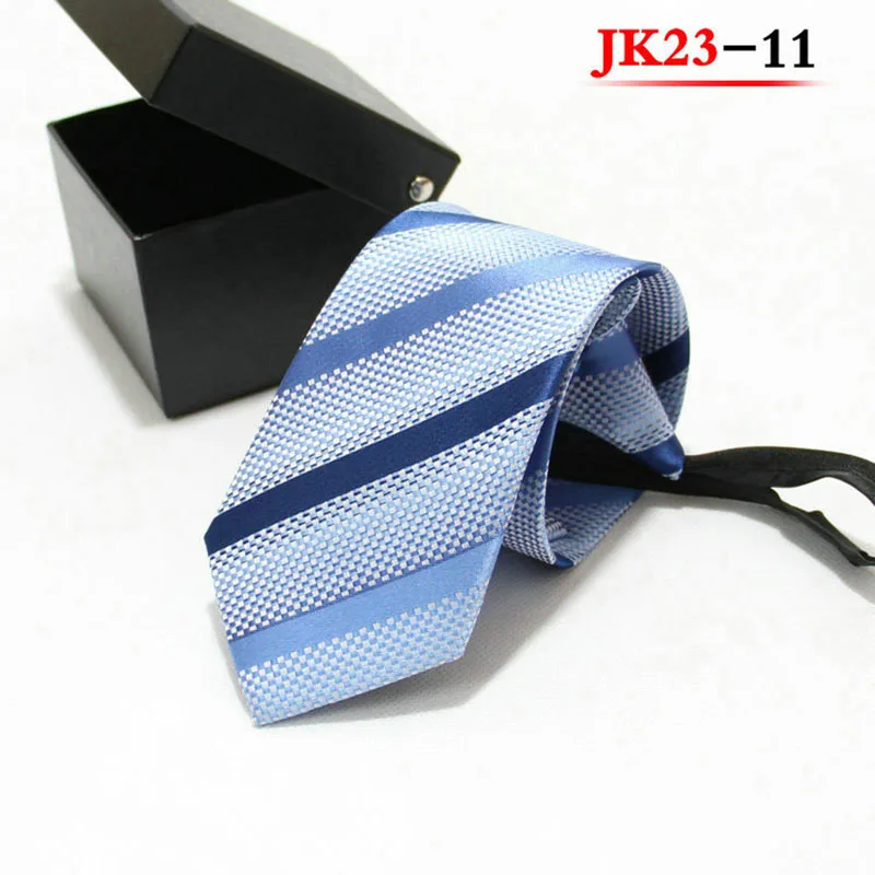 Галстук мужской простой в вытяжном стиле на молнии галстук деловой из полиэстера