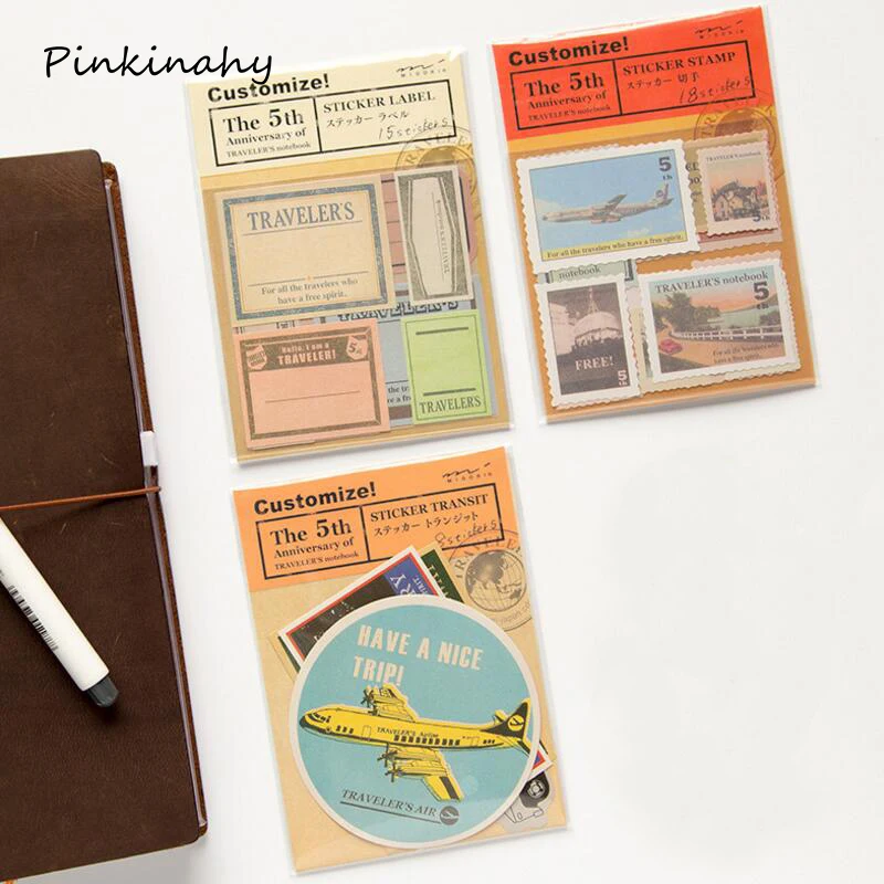 Наклейка для штампов/бирка сделай сам винтажные Классические Дорожные Ретро